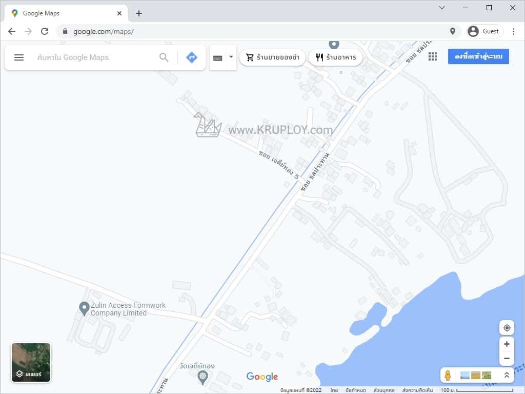 ไปที่ Google Map อีกครั้ง