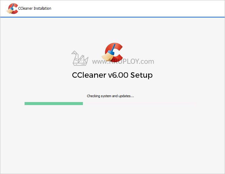 เริ่มติดตั้ง CCleaner